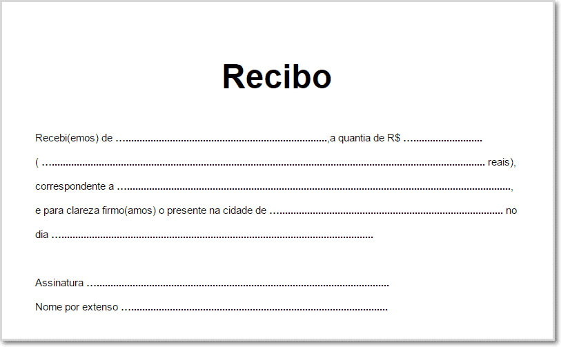 Modelo De Recibo - Temaví
